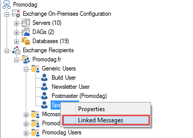 Display messages related to a recipient